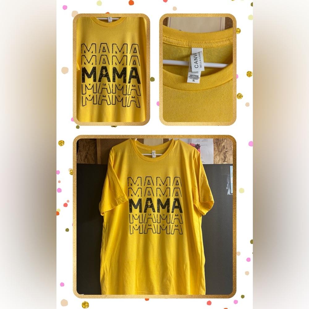 Bella Canvas Yellow Crewneck T-Shirt